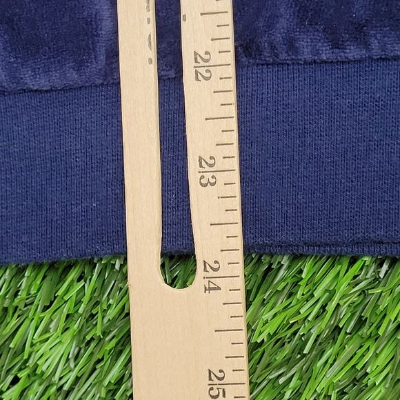 Vintage 90s Velour Collared Sweater Large 25x24 Baggy - Picture 6 of 10